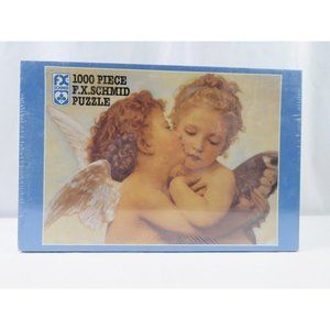 FX Schmid 1000 Piece Jigsaw Puzzle Cupid's Kiss #90207 New Sealed 20 x 27"